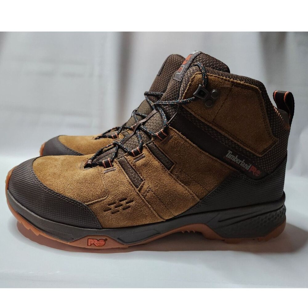 Timberland PRO Switchback Steel Toe Work Boots Men’s 14 Brown Leather